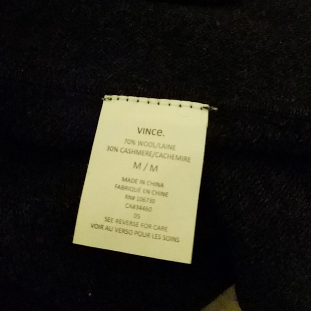 Vince Wool Cashmere Drape Cardigan Sweater Gray - Picture 4 of 7